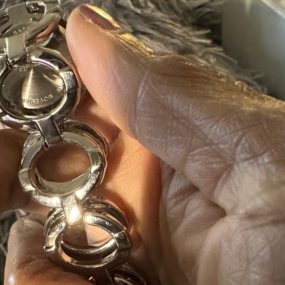 Avon vintage Silver stone Circular Bracelet Watch-Battery included - Picture 9 of 13